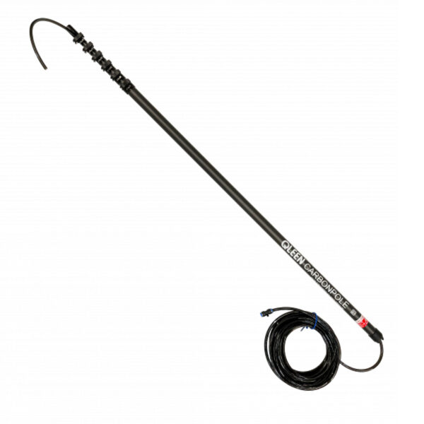 9m QLEEN Telescopic Carbon Pole - NoTwist – 6 Segments with Hose